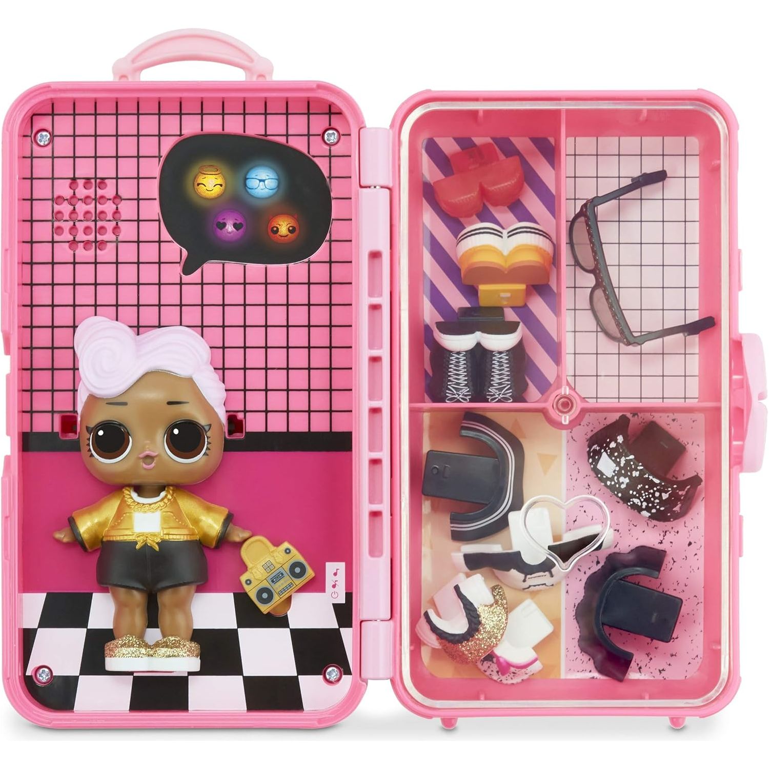 L.O.L Surprise Style Suitcase As If D.J. Doll Playset